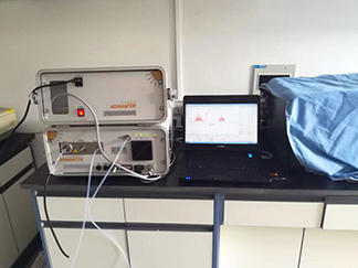 沼氣,池,氣體,廁所,樣品,空氣,、,排,氣筒,